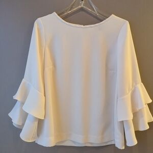 J. Crew Lana Ruffle Sleeve Blouse 8